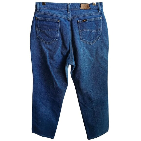Womens JEANS 30x29 sz 16 MED True Vtg 80s LEE STRETCH DENIM HIGH WAIST MOM - Picture 1 of 5